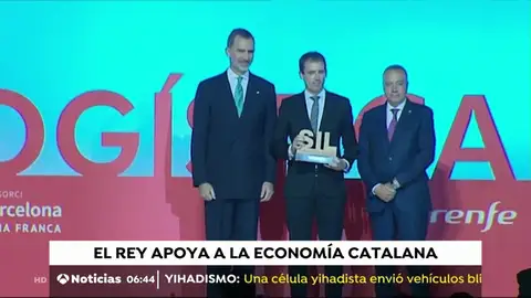 Felipe VI preside la Noche de la Logística en Barcelona Felipe VI preside la Noche de la Logística en Barcelona
