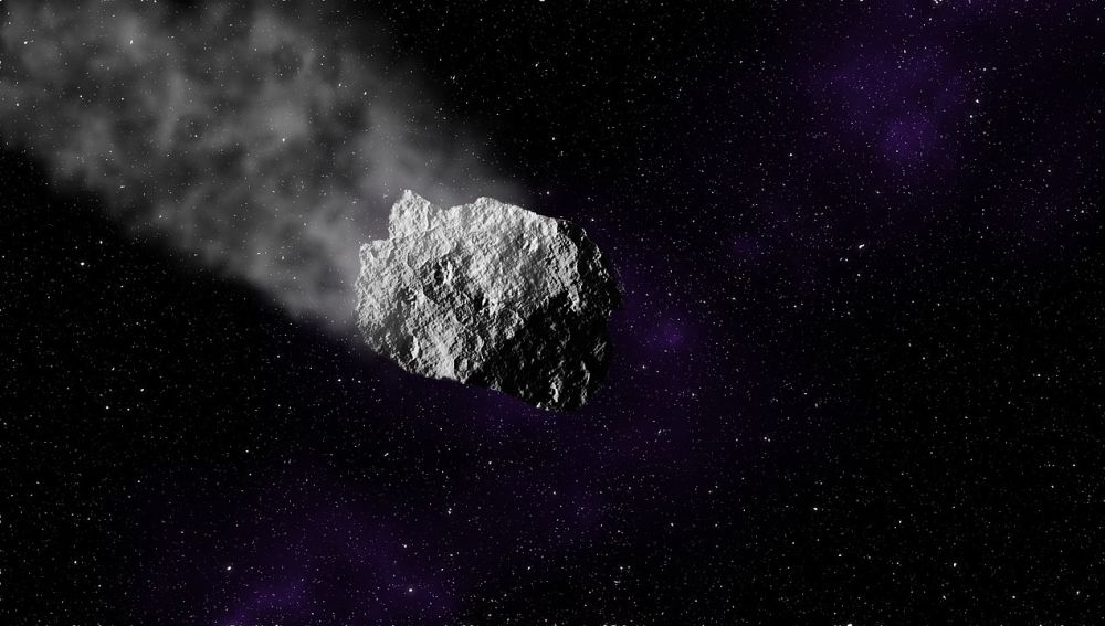 Asteroide en el espacio 