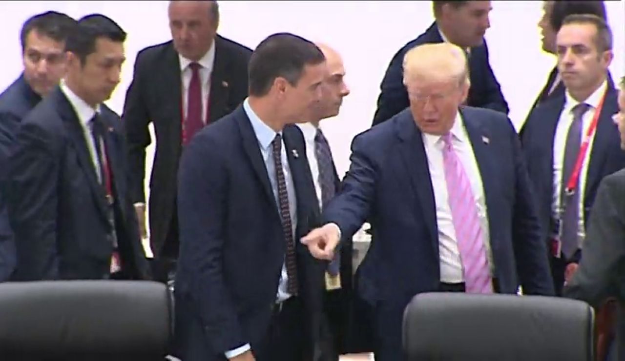 Este es el momento en que Trump manda sentar a Pedro Sánchez en el G20 Este es el momento en que Trump manda sentar a Pedro Sánchez en el G20