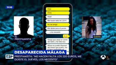Los WhatsApp de la desaparecida en Arenas y el 'prestamista': 