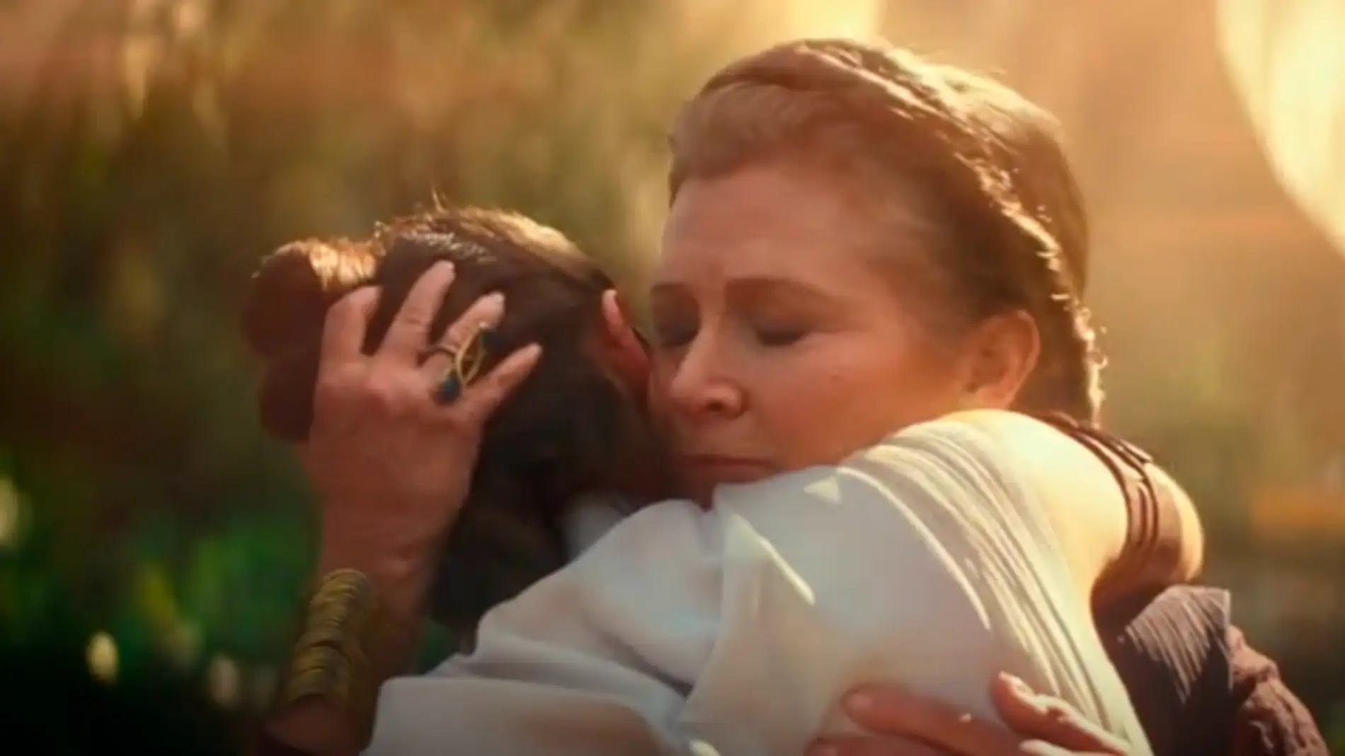 Carrie Fisher y Daisy Ridley en 'Star Wars: The Rise of Skywalker'