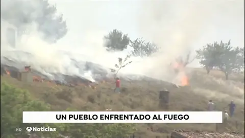 La angustiosa lucha contra el fuego de los vecinos de Remelluri La angustiosa lucha contra el fuego de los vecinos de Remelluri