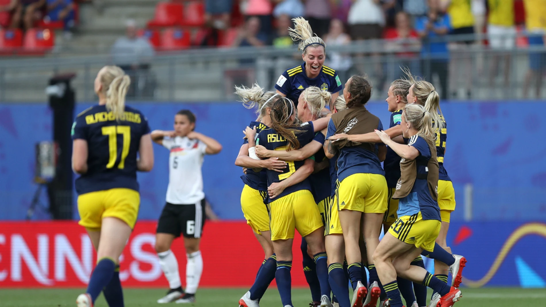 Suecia celebra un gol Suecia celebra un gol