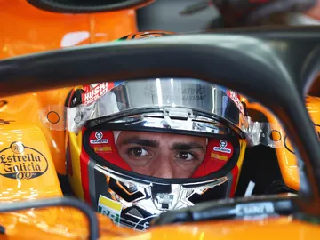 Carlos Sainz, en su McLaren Carlos Sainz, en su McLaren