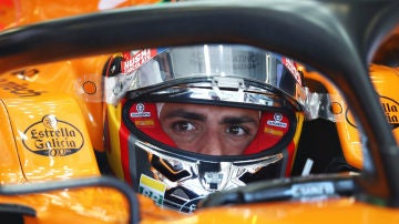 Carlos Sainz, en su McLaren