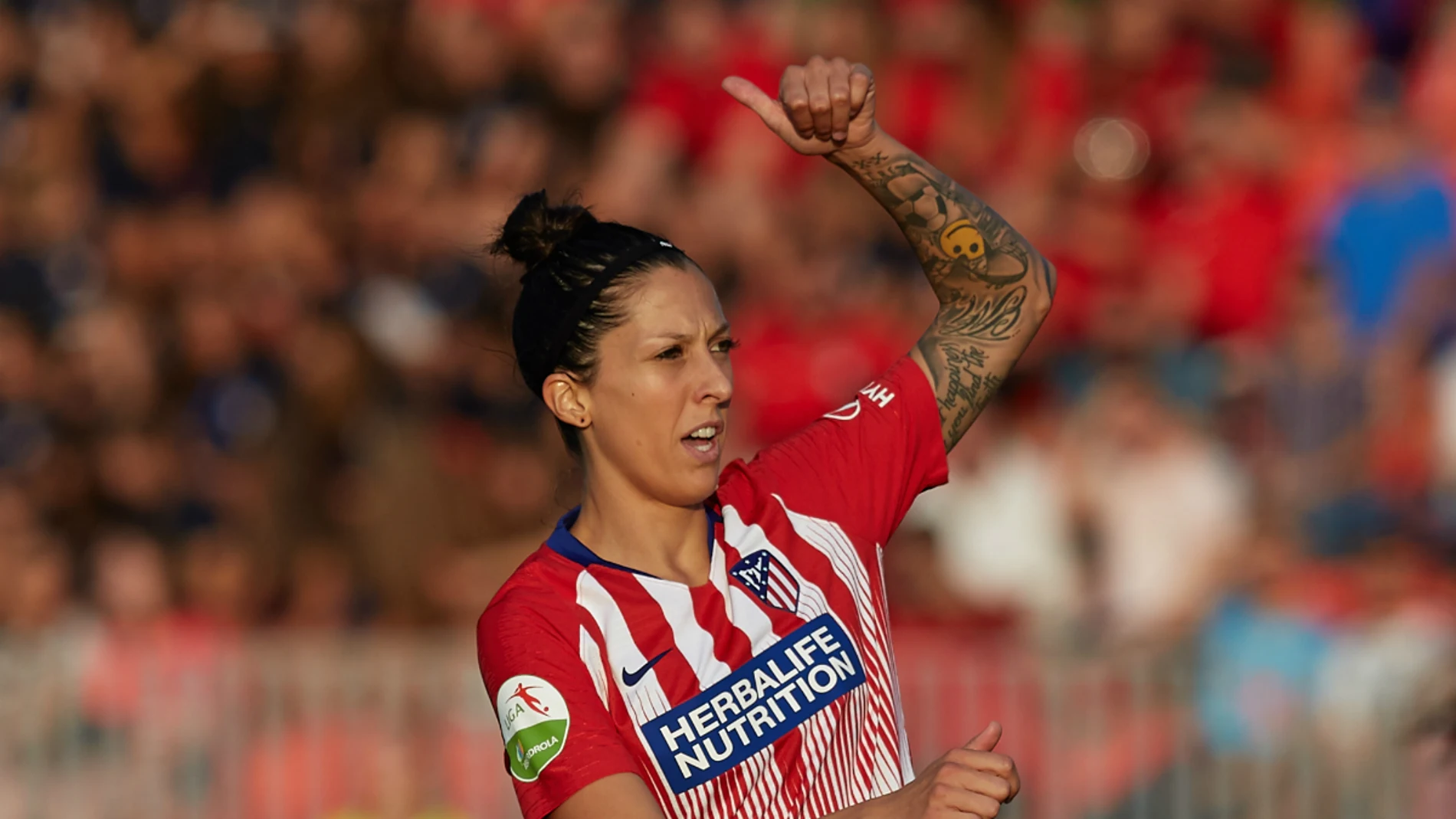 Jennifer Hermoso, con el Atlético Jennifer Hermoso, con el Atlético