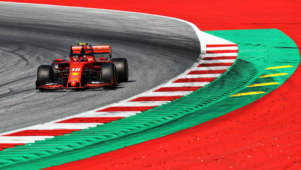 Leclerc, en el GP de Austria