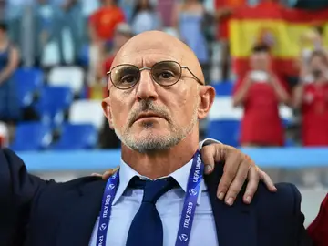 De la Fuente, antes de un partido De la Fuente, antes de un partido