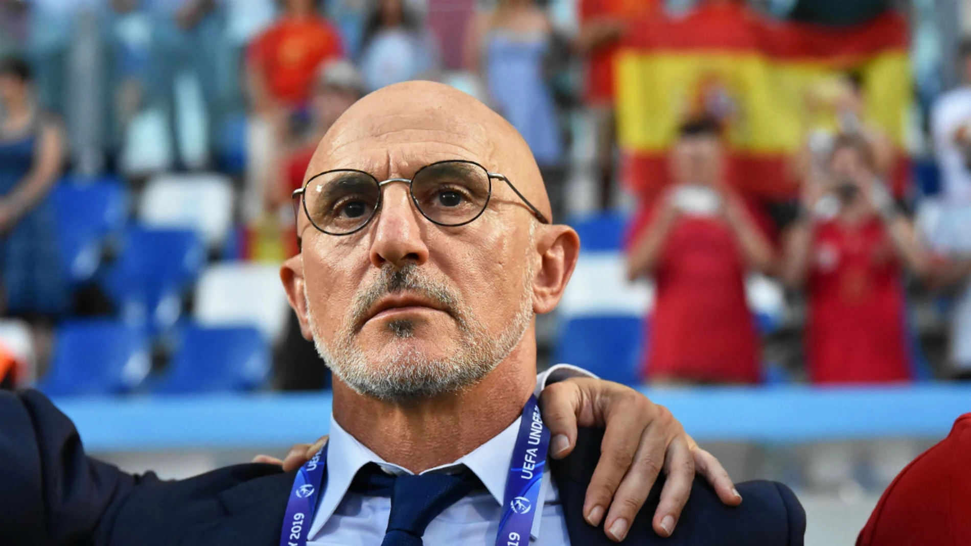 De la Fuente, antes de un partido De la Fuente, antes de un partido