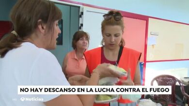 Los vecinos de Cadalso y Cenicientos se organizan para ayudar a los bomberos a apagar las llamas