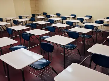 Imagen de archivo del aula de un colegio Imagen de archivo del aula de un colegio