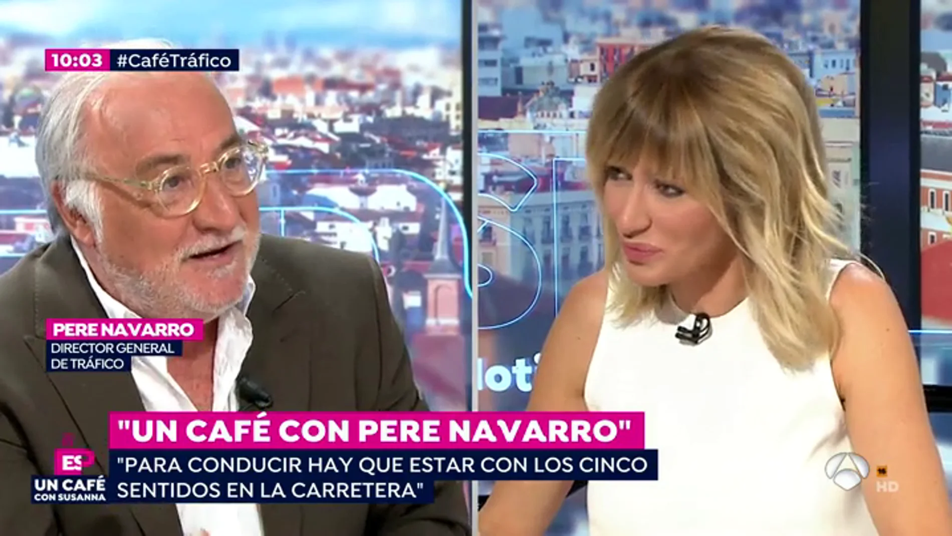 Un café con Pere Navarro.