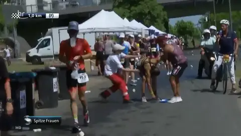 Angustiosas imágenes en el Ironman de Frankfurt Angustiosas imágenes en el Ironman de Frankfurt