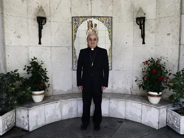 El nuncio Renzo Fratini durante un momento de la entrevista a Europa Press El nuncio Renzo Fratini durante un momento de la entrevista a Europa Press