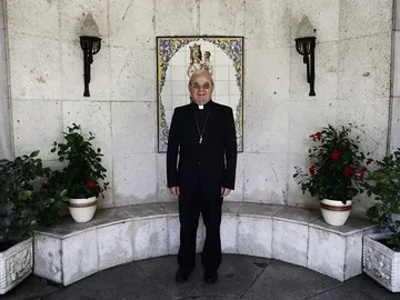 El nuncio Renzo Fratini durante un momento de la entrevista a Europa Press El nuncio Renzo Fratini durante un momento de la entrevista a Europa Press