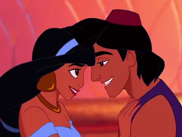 Jasmine y Aladdin, personajes de Disney Jasmine y Aladdin, personajes de Disney