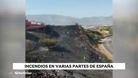 El resto de incendios en España se encuentran controlado por los bomberos El resto de incendios en España se encuentran controlado por los bomberos