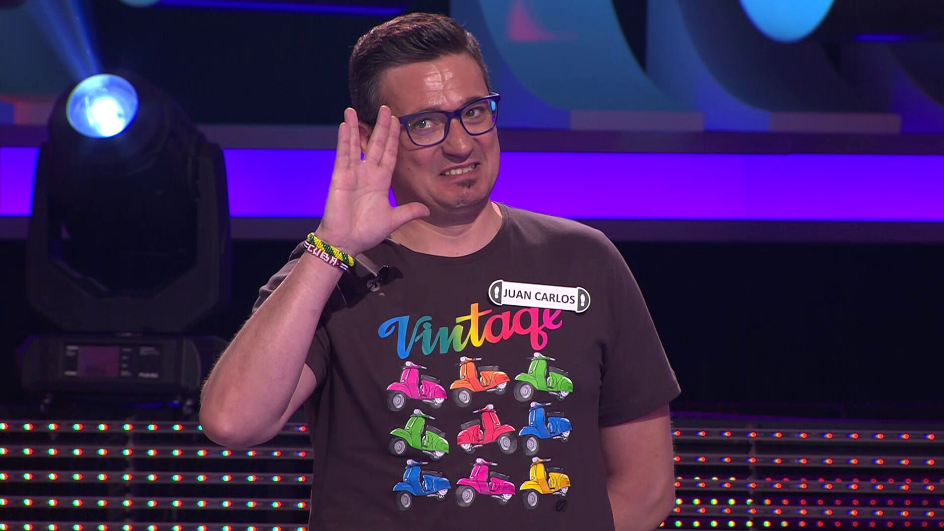 La entretenida presentaci&oacute;n de Juan Carlos en '&iexcl;Ahora caigo!'