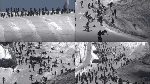 Accidente en cadena en la 'montaña del infierno' Accidente en cadena en la 'montaña del infierno'