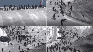La brutal caída masiva en la 'montaña del infierno': más de cien ciclistas accidentados en cuestión de segundos