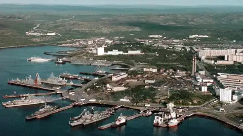 Base naval rusa en Severomorsk Base naval rusa en Severomorsk