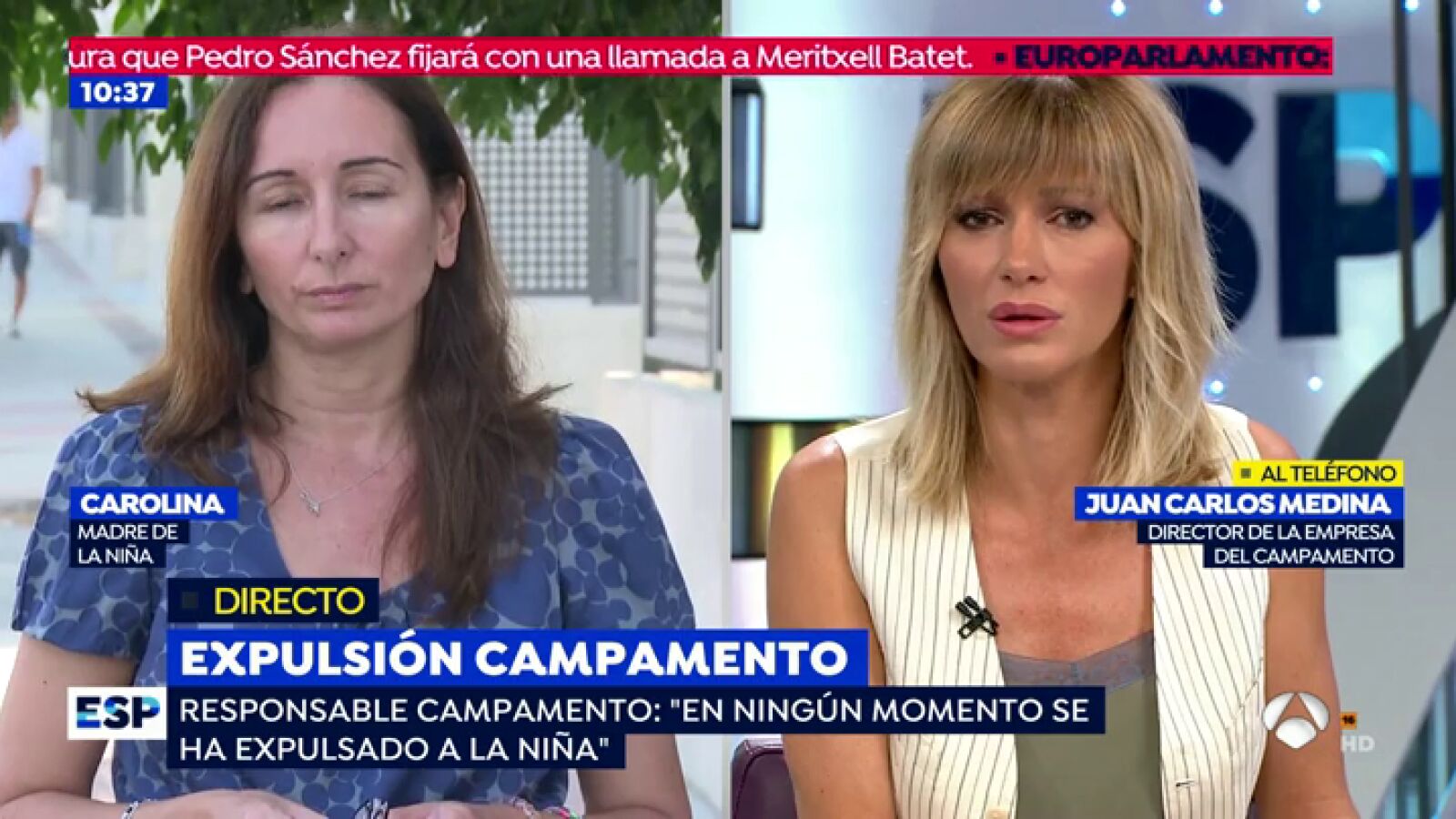 Susanna Griso, al director del campamento en el que supuestamente han expulsado a una niña: 