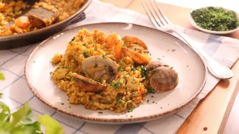 Paella de pescado y marisco COCINATIS