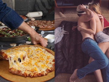 Pizza y pareja Pizza y pareja