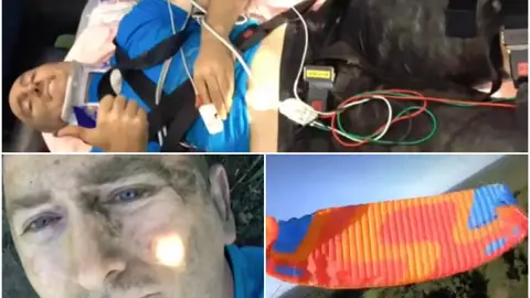 El momento del accidente El momento del accidente