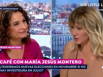 María Jesús Montero: "Nunca hemos querido repetir elecciones, no hay otra alternativa a Sánchez" María Jesús Montero: "Nunca hemos querido repetir elecciones, no hay otra alternativa a Sánchez"