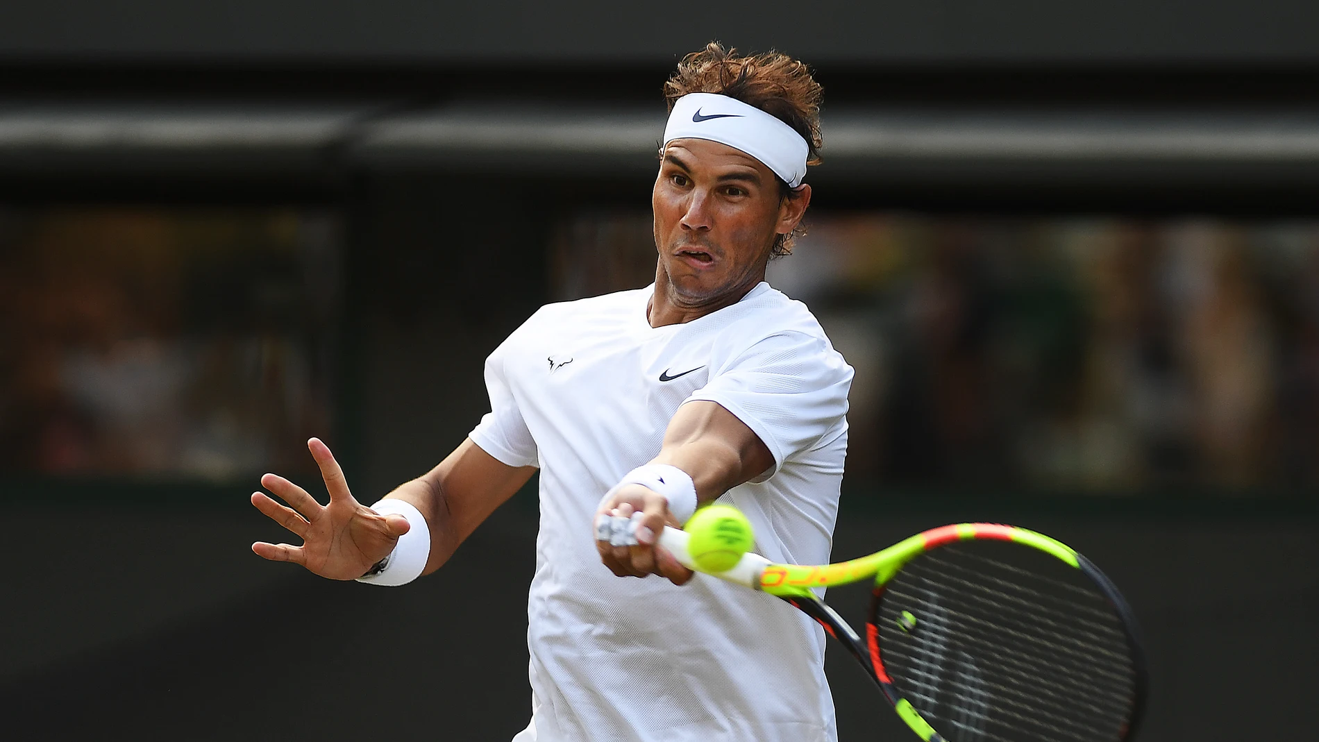 Nadal en medio del partido contra Sugita Nadal en medio del partido contra Sugita