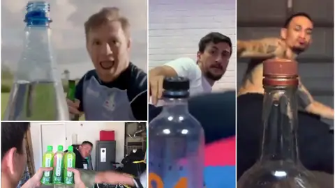 Los últimos deportistas que se han apuntado al #BottleCapChallenge NUEVO RETO VIRAL