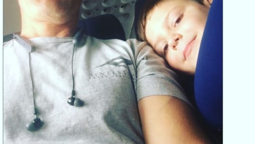 Landon con su acompañante Ben Pedraza