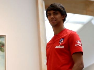 Joao Félix, con la camiseta del Atlético de Madrid