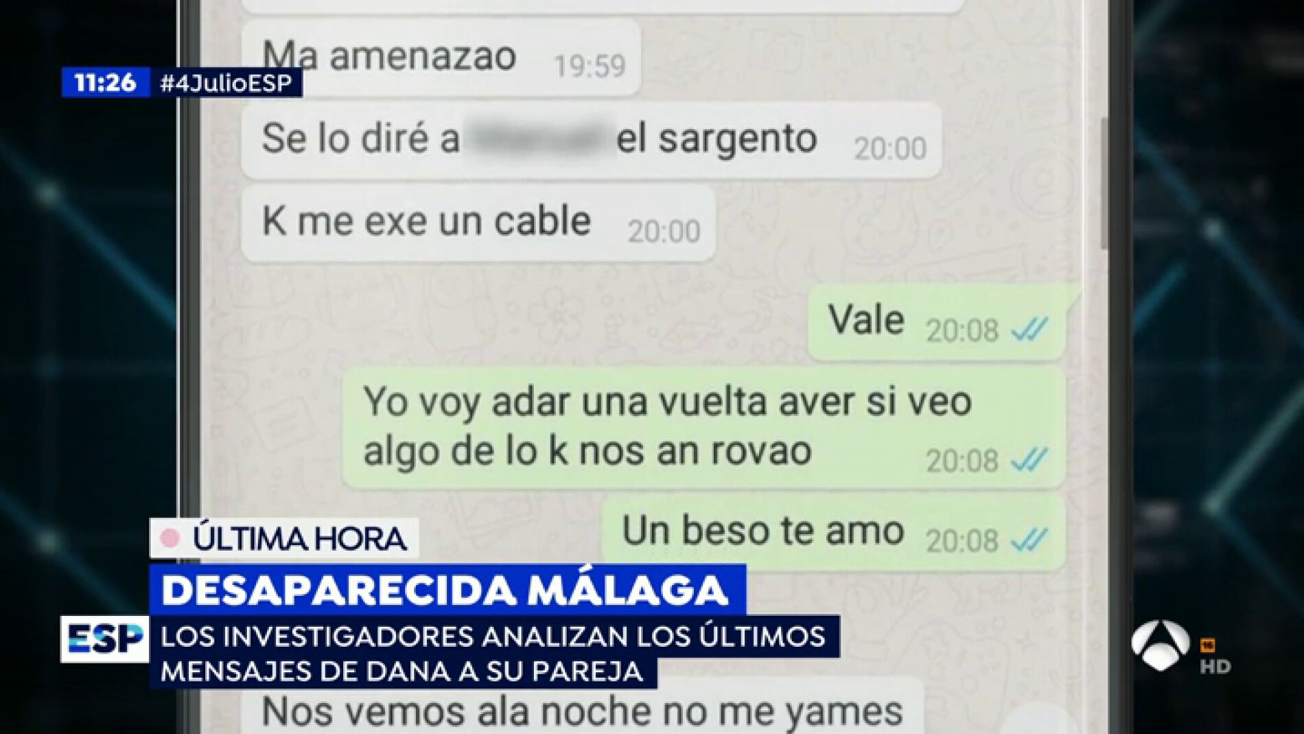 Desaparecida en Málaga.