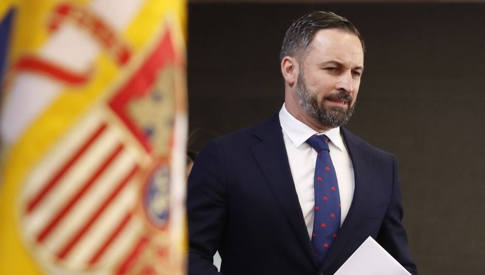 El presidente de Vox, Santiago Abascal