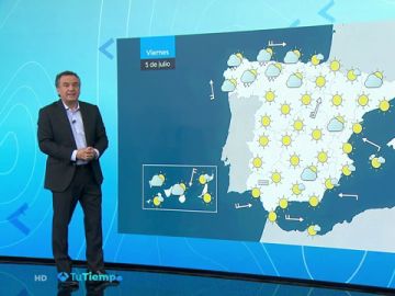 Temperaturas al alza y sol, con nubes en el norte Temperaturas al alza y sol, con nubes en el norte