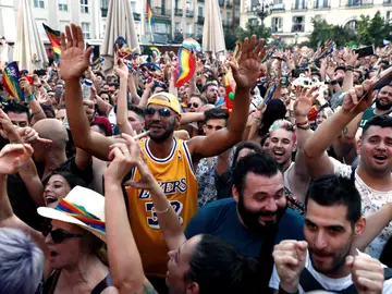 Asistentes a la lectura del pregón del Orgullo 2019 Asistentes a la lectura del pregón del Orgullo 2019