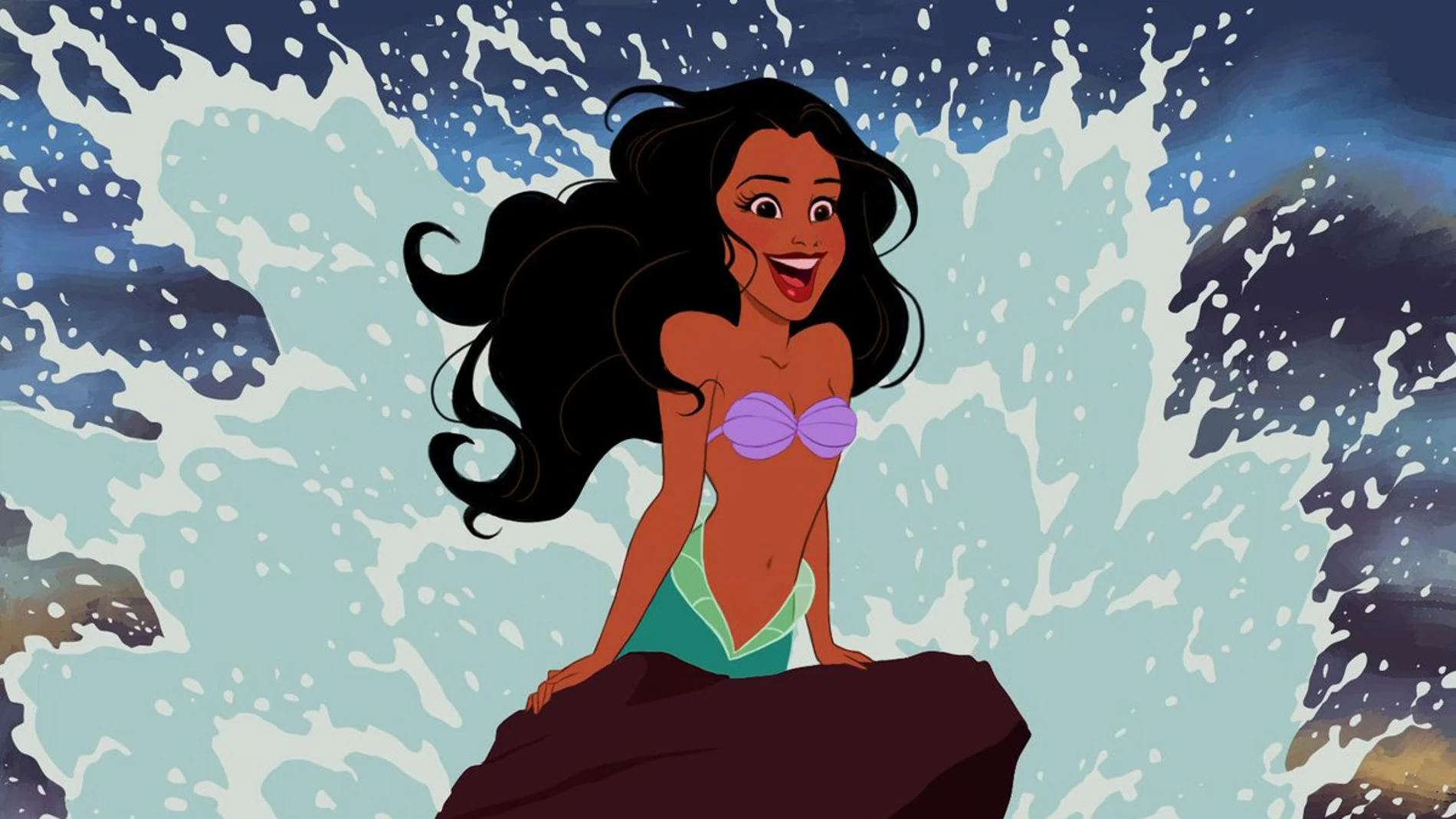 Halley Bailey compartió un dibujo en el que se representa a ella en una mítica escena de 'La Sirenita' Halley Bailey compartió un dibujo en el que se representa a ella en una mítica escena de 'La Sirenita'