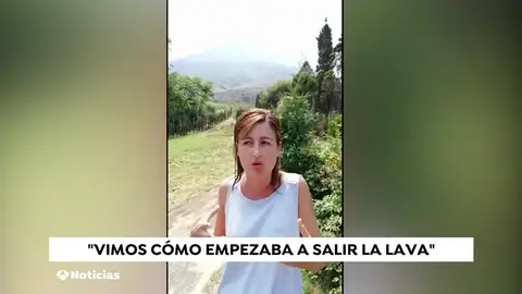 Una española testigo de la erupción del volcán Estrómboli Una española testigo de la erupción del volcán Estrómboli