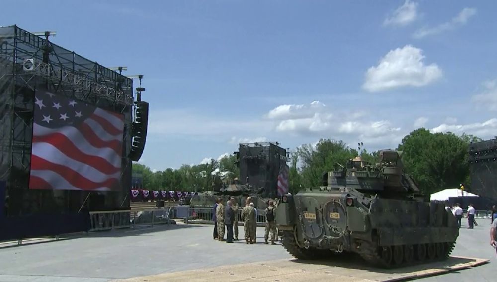 Trump saca al ejército a la calle para la fiesta del 4 de julio