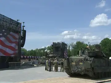 Trump saca al ejército a la calle para la fiesta del 4 de julio Trump saca al ejército a la calle para la fiesta del 4 de julio