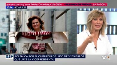 Polémica en redes sociales por el cinturón de lujo de Carmen Calvo 