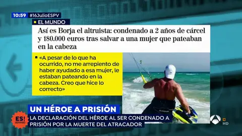 Borja, un 'héroe' a prisión Borja
