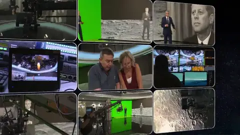 Así hemos realizado la recreación del Apolo 11 en el plató de Antena 3 Noticias con realidad aumentada Así hemos realizado la recreación del Apolo 11 en el plató de Antena 3 Noticias con realidad aumentada