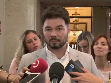 Rufián sobre la investidura: "La parte contratante de la primera parte. Un lío" Rufián sobre la investidura: "La parte contratante de la primera parte. Un lío"