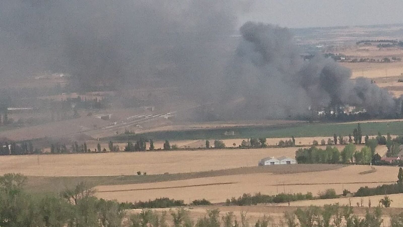 Controlado el incendio producido este miércoles en una chatarrería de Valladolid