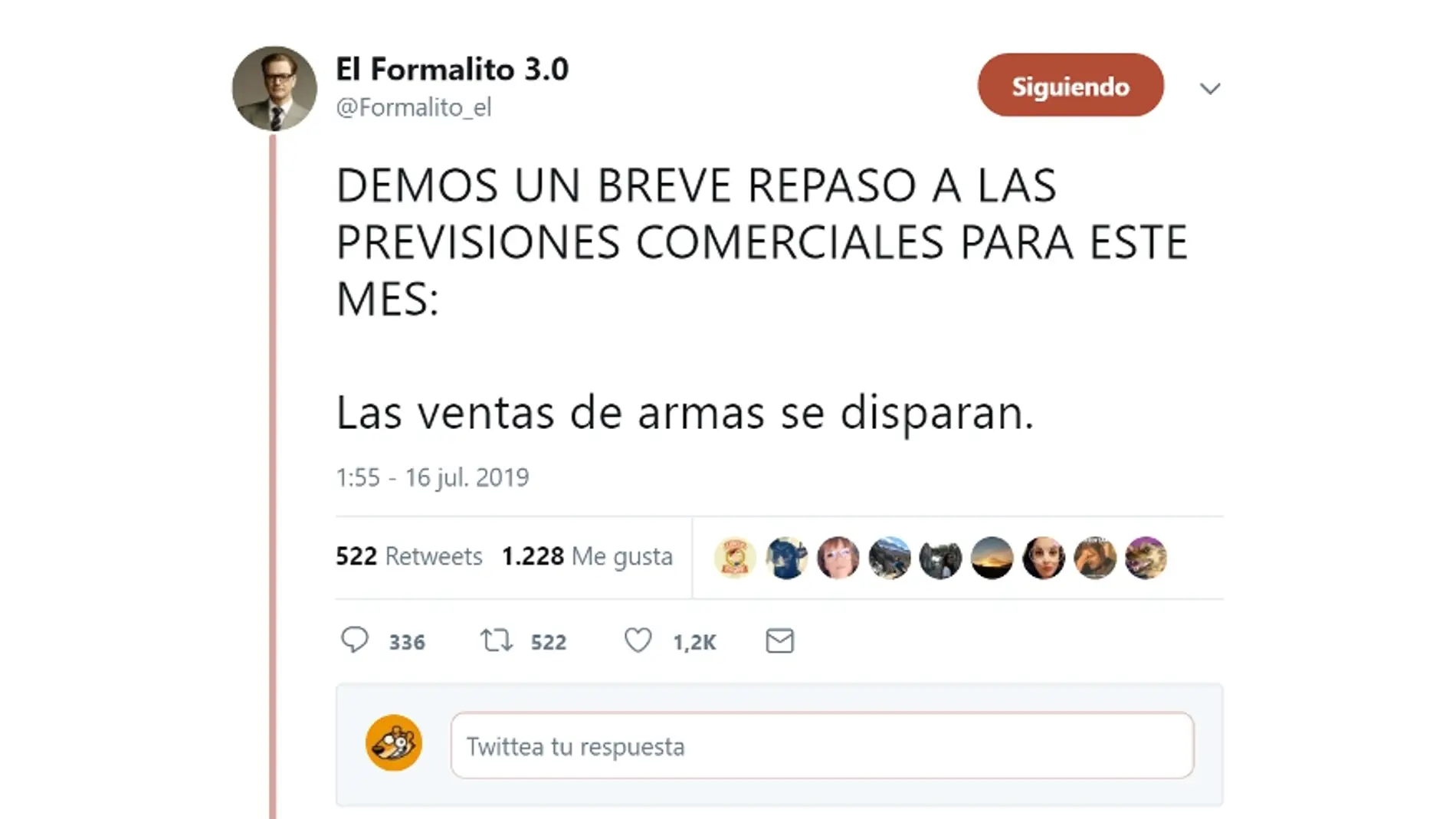 Hilo de previsiones comerciales