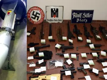 La policia italiana incauta un misil tierra-aire vinculado a ultras de la Juventus de Turín La policia italiana incauta un misil tierra-aire vinculado a ultras de la Juventus de Turín