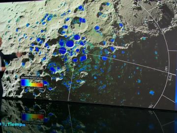 Mediciones de la NASA detectan posibles cristales de hielo en la Luna